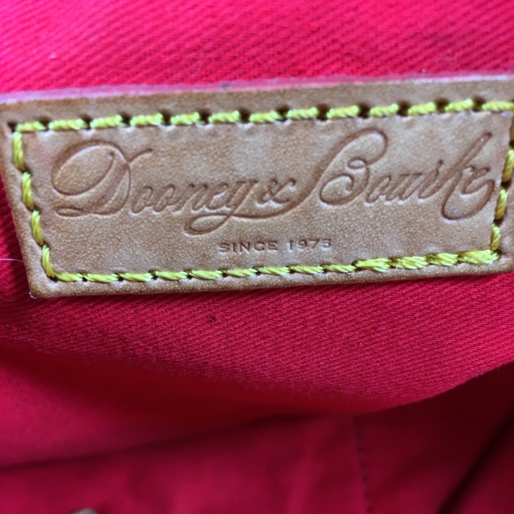 Vintage Dooney & Bourke Brown Leather Tassel Tote - Picture 5 of 8